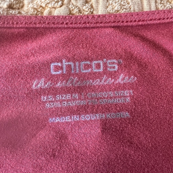 Chico’s The Perfect Tee -  3/4 length sleeve. Size Large - Picture 10 of 10